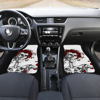 Rose Skull Car Mats Rose Skull Day Of The Dead - Wonder Print Shop