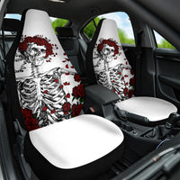 Rose Skull Car Seat Cover Rose Skull Day Of The Dead - Wonder Print Shop