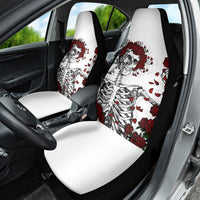 Rose Skull Car Seat Cover Rose Skull Day Of The Dead - Wonder Print Shop