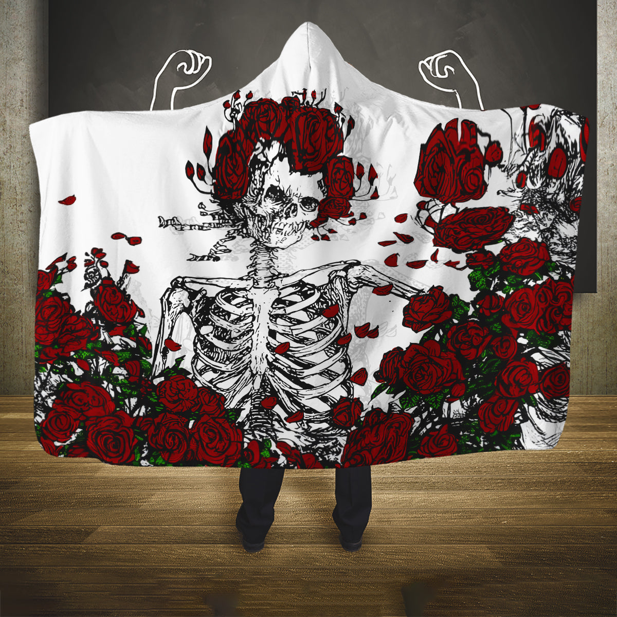 rose-skull-hooded-blanket-rose-skull-day-of-the-dead