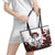 Rose Skull Leather Tote Bag Rose Skull Day Of The Dead - Wonder Print Shop