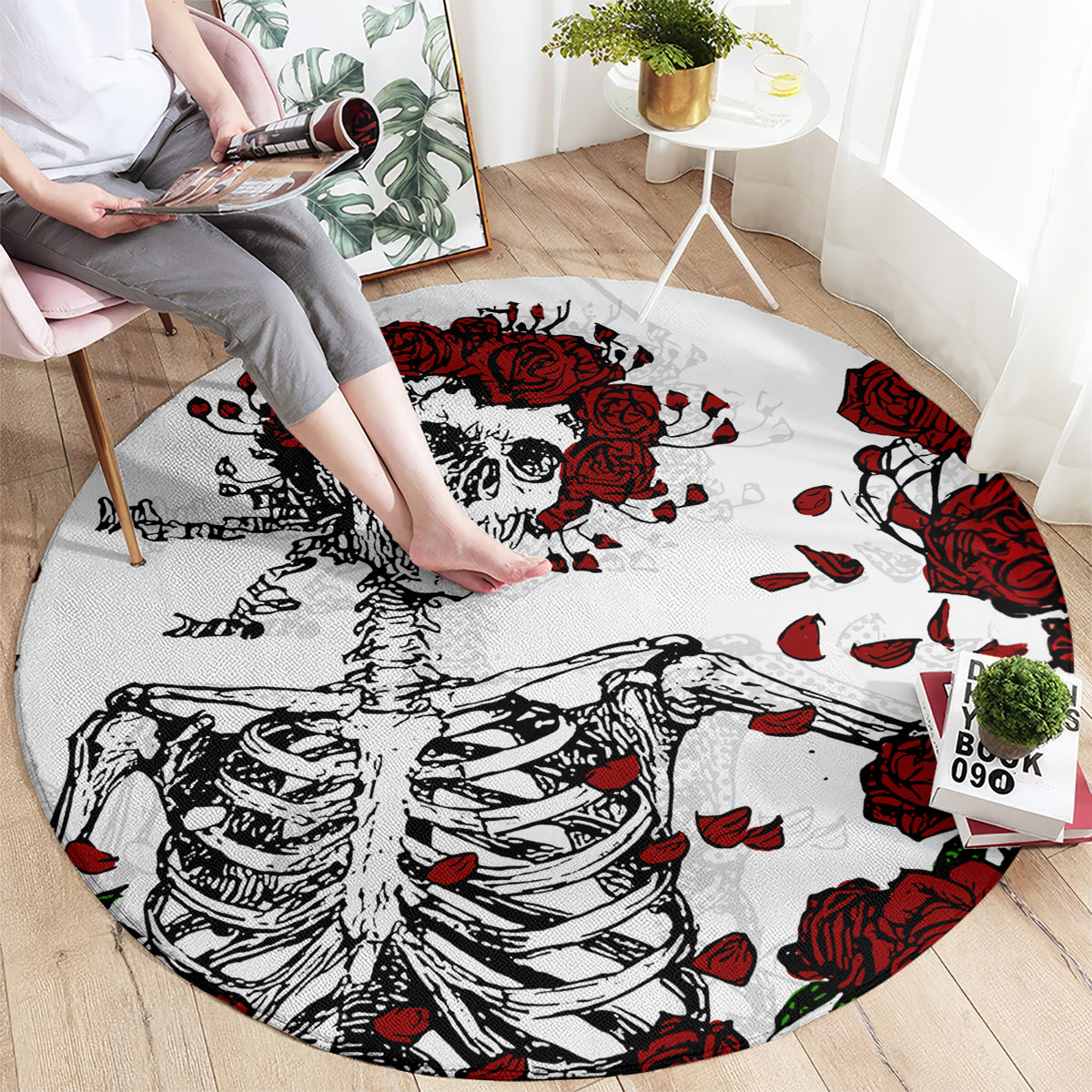 rose-skull-round-carpet-rose-skull-day-of-the-dead