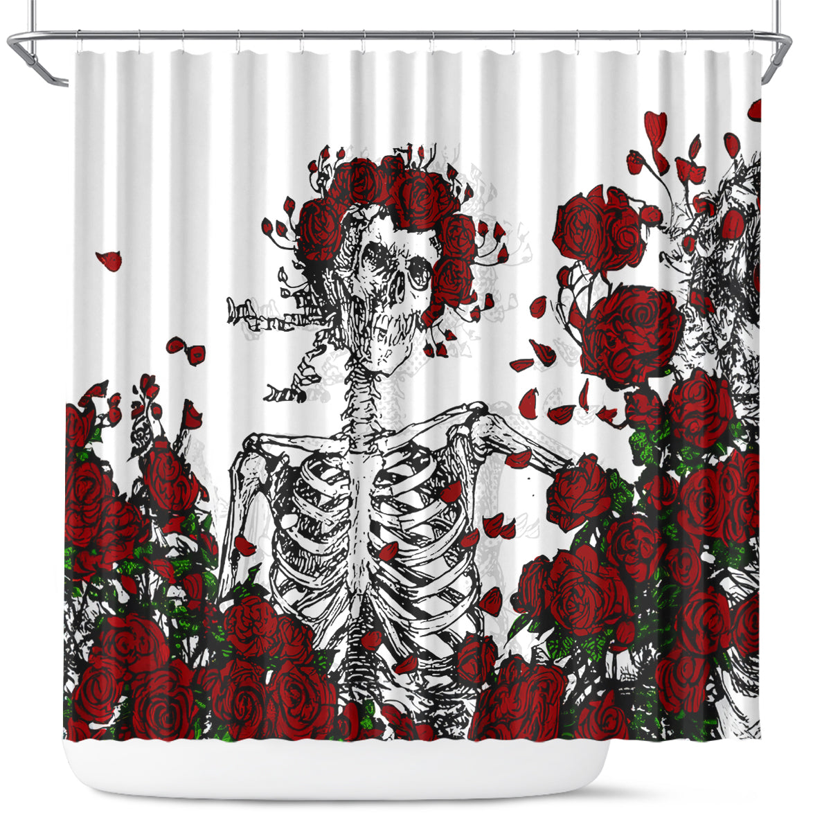 rose-skull-shower-curtain-rose-skull-day-of-the-dead