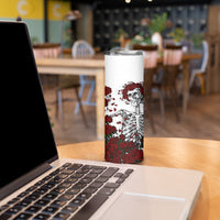 Rose Skull Skinny Tumbler Rose Skull Day Of The Dead - Wonder Print Shop