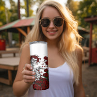 Rose Skull Skinny Tumbler Rose Skull Day Of The Dead - Wonder Print Shop