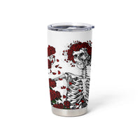 Rose Skull Tumbler Cup Rose Skull Day Of The Dead - Wonder Print Shop