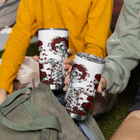 Rose Skull Tumbler Cup Rose Skull Day Of The Dead - Wonder Print Shop