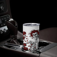 Rose Skull Tumbler Cup Rose Skull Day Of The Dead - Wonder Print Shop