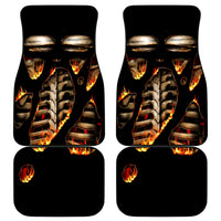 Flame Skull Car Mats Flame Skeleton Inside My Body - Wonder Print Shop