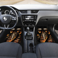 Flame Skull Car Mats Flame Skeleton Inside My Body - Wonder Print Shop