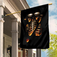 Flame Skull Garden Flag Flame Skeleton Inside My Body - Wonder Print Shop