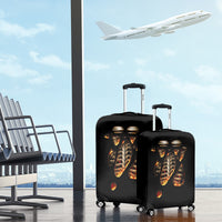 Flame Skull Luggage Cover Flame Skeleton Inside My Body - Wonder Print Shop