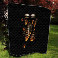 Flame Skull Quilt Flame Skeleton Inside My Body - Wonder Print Shop