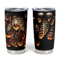 Flame Skull Tumbler Cup Flame Skeleton Inside My Body - Wonder Print Shop