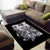 Rose Skull Area Rug White Rose Skull Day Of The Dead - Wonder Print Shop