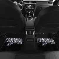 Rose Skull Car Mats White Rose Skull Day Of The Dead - Wonder Print Shop