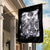 Rose Skull Garden Flag White Rose Skull Day Of The Dead - Wonder Print Shop