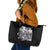 Rose Skull Leather Tote Bag White Rose Skull Day Of The Dead - Wonder Print Shop