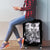 Rose Skull Luggage Cover White Rose Skull Day Of The Dead - Wonder Print Shop