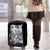 Rose Skull Luggage Cover White Rose Skull Day Of The Dead - Wonder Print Shop