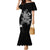 Rose Skull Mermaid Dress White Rose Skull Day Of The Dead - Wonder Print Shop