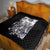 Rose Skull Quilt White Rose Skull Day Of The Dead - Wonder Print Shop