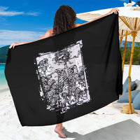 Rose Skull Sarong White Rose Skull Day Of The Dead - Wonder Print Shop