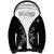 Rose Skull Sherpa Hoodie White Rose Skull Day Of The Dead - Wonder Print Shop