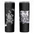 Rose Skull Skinny Tumbler White Rose Skull Day Of The Dead - Wonder Print Shop