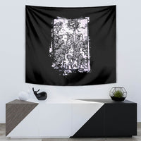 Rose Skull Tapestry White Rose Skull Day Of The Dead - Wonder Print Shop
