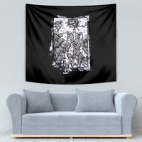 Rose Skull Tapestry White Rose Skull Day Of The Dead - Wonder Print Shop