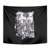 Rose Skull Tapestry White Rose Skull Day Of The Dead - Wonder Print Shop