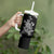 Rose Skull Tumbler With Handle White Rose Skull Day Of The Dead - Wonder Print Shop
