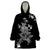 Rose Skull Wearable Blanket Hoodie White Rose Skull Day Of The Dead - Wonder Print Shop