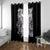 Rose Skull Window Curtain White Rose Skull Day Of The Dead - Wonder Print Shop