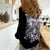 Rose Skull Women Casual Shirt White Rose Skull Day Of The Dead - Wonder Print Shop