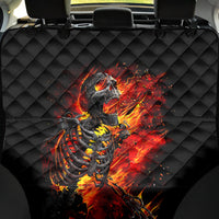 Fire Skull Back Car Seat Cover Dead Fire Skeleton Scream - Wonder Print Shop