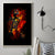 Fire Skull Canvas Wall Art Dead Fire Skeleton Scream - Wonder Print Shop