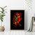Fire Skull Canvas Wall Art Dead Fire Skeleton Scream - Wonder Print Shop