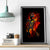 Fire Skull Canvas Wall Art Dead Fire Skeleton Scream - Wonder Print Shop