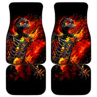 Fire Skull Car Mats Dead Fire Skeleton Scream - Wonder Print Shop