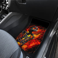 Fire Skull Car Mats Dead Fire Skeleton Scream - Wonder Print Shop