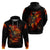 Fire Skull Hoodie Dead Fire Skeleton Scream - Wonder Print Shop