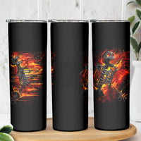 Fire Skull Skinny Tumbler Dead Fire Skeleton Scream - Wonder Print Shop