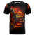 Fire Skull T Shirt Dead Fire Skeleton Scream - Wonder Print Shop