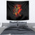 Fire Skull Tapestry Dead Fire Skeleton Scream - Wonder Print Shop