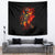 Fire Skull Tapestry Dead Fire Skeleton Scream - Wonder Print Shop