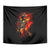 Fire Skull Tapestry Dead Fire Skeleton Scream - Wonder Print Shop