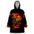 Fire Skull Wearable Blanket Hoodie Dead Fire Skeleton Scream - Wonder Print Shop