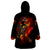 Fire Skull Wearable Blanket Hoodie Dead Fire Skeleton Scream - Wonder Print Shop